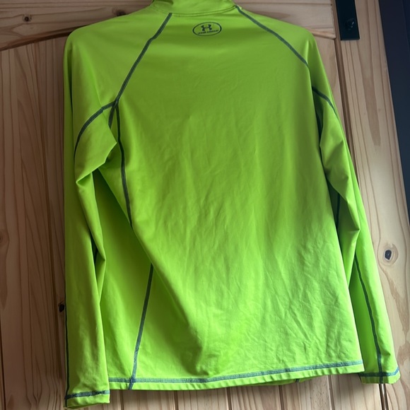 Under Armour Quarter Zip Pullover (Large, lime green) - Picture 7 of 8